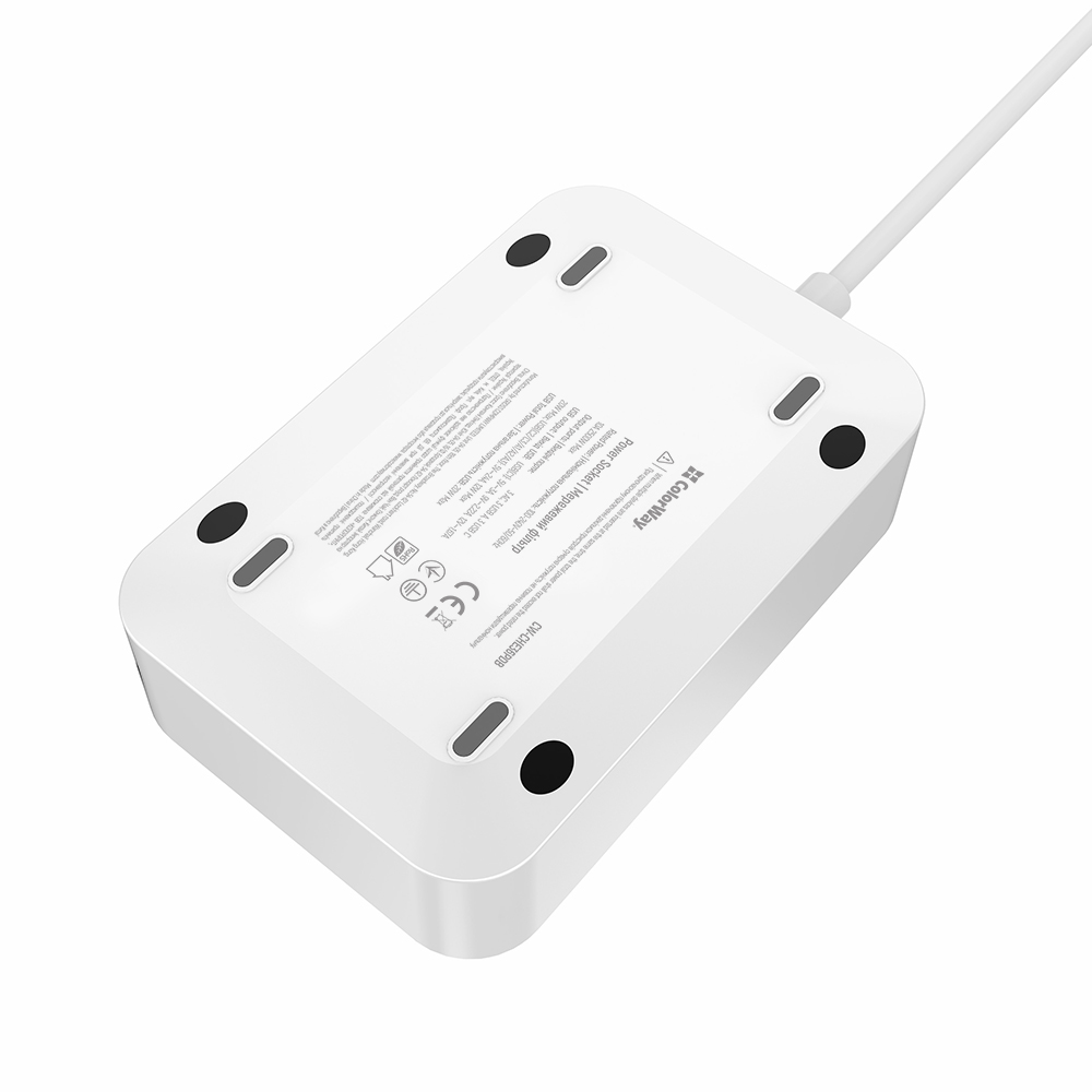 Фильтр-удлинитель ColorWay с заземлением 3 гн. черный 2 м CW-CHE36PDB