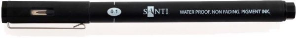Линер Santi Fine Line черный, 0,1 мм 
