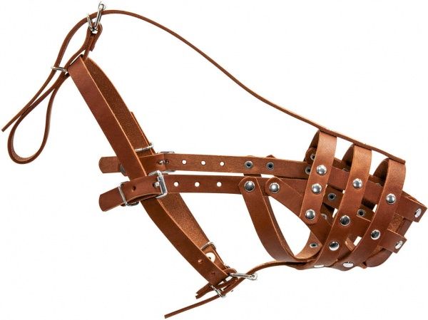 Намордник Collar твердий (доберман, вівчарка малий, далматин, сетер малий) коричневий 05976