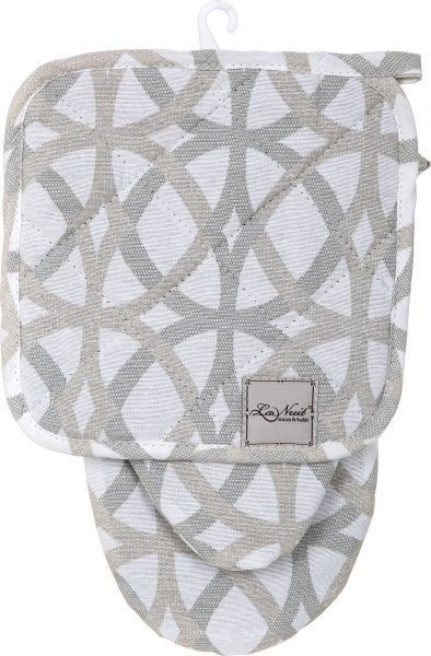 Набір кухонний Класика Ажур 20x20 см сірий із бежевим La Nuit 