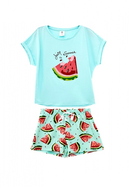 Комплект для дівчаток Роза р.128 м'ятний 210224 