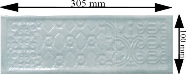 Плитка Cifre Тітан аква декор 10x30,5 