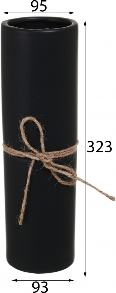 Ваза керамическая Sensio Modern 32,5 см черная PS30241