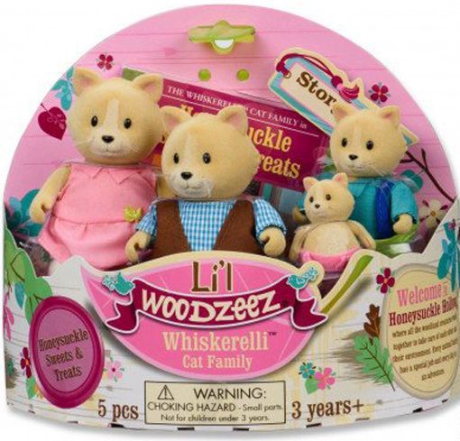 Игровой набор Li'l Woodzeez Семья Котиков 6156M 