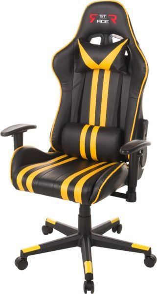 Крісло GT Racer X-2504-M чорно-жовтий 