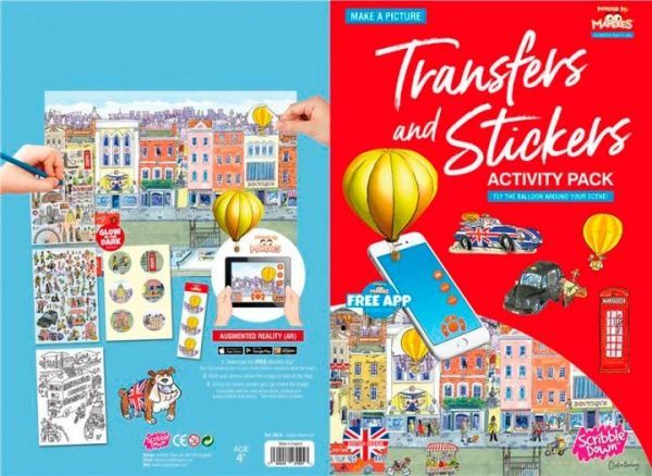 Набір наліпок Scribble Down Лондон, з онлайн-додатком (SD/19)