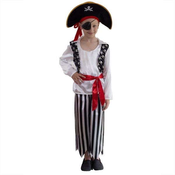 Костюм карнавальний КАРНАВАЛІЯ Пират р.134 білий 85027 