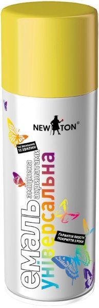 Эмаль аэрозольная New Ton RAL 1016 желто-лимнонный глянец 400 мл