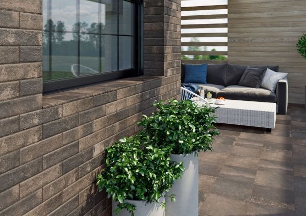 Клінкерна плитка Fondi rosso stopnica prosta 30x60 Ceramika Paradyz