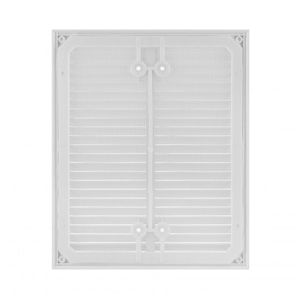 Гратка для вентиляції MiniMax з сіткою проти комах 265 х 215 мм (1112) пластик білий 