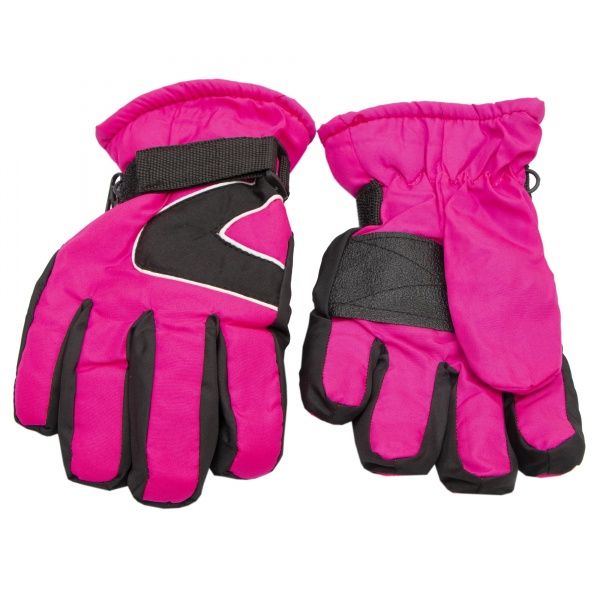 Варежки детские лыжные 21 см розовый 517106 