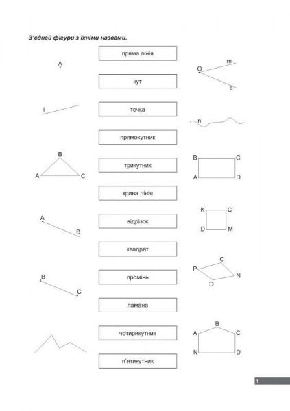 200 завдань з математики. Геометричний матеріал. 1-4 класи