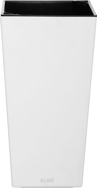 Горшок пластиковый Plastkon ELISE матовый квадратный 52,2л белый 