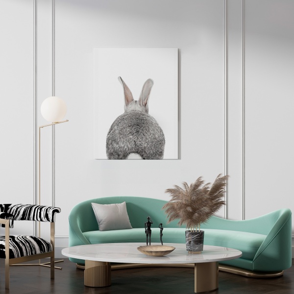 Картина на холсте Зайка з хвостиком 50x70 см WS Holst 14082211 