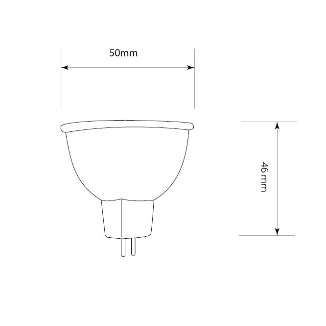 Лампа светодиодная LED CONCEPT A 6 Вт MR16 матовая GU5.3 220 В 4500 К
