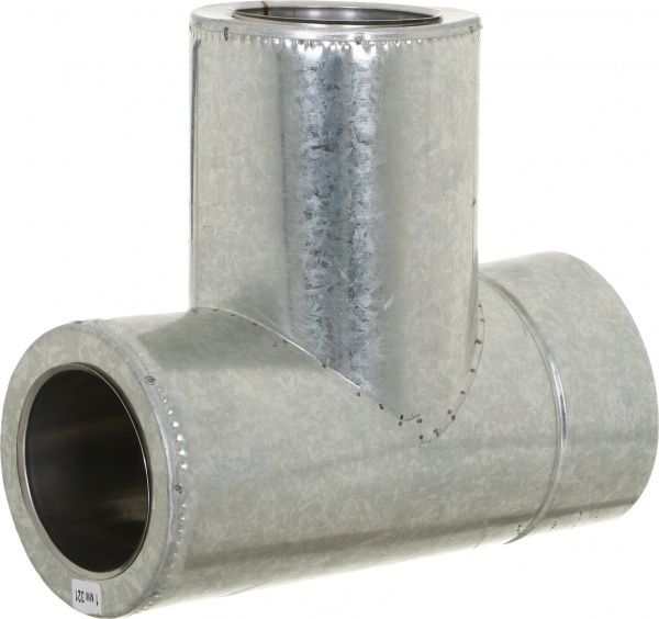 Тройник термо 1 мм нерж/оц Ф120/180 мм 87°LIRA-LTD 