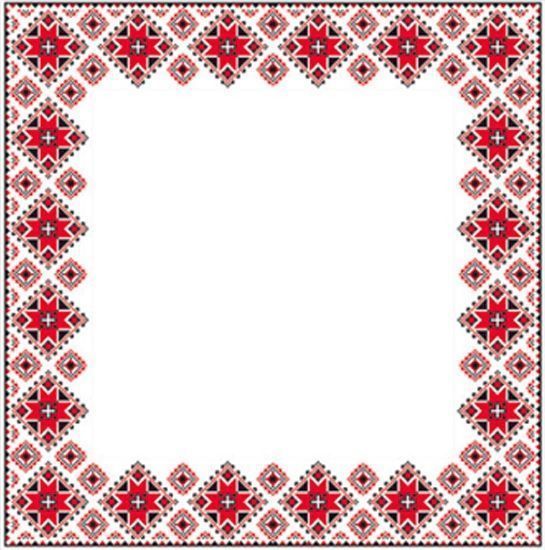 Серветки столові La Fleur Вишивка 33х33 см білий 20 шт.