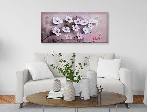 Картина Яблоневый цвет 55x115 см SvitArt SI-898 