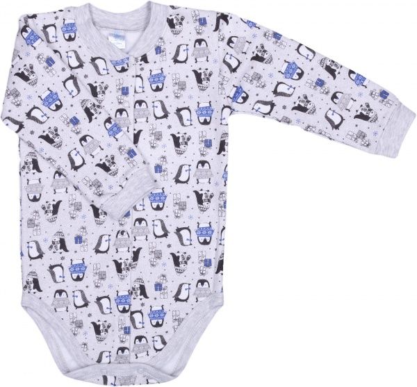 Боді дитяче для хлопчика Baby Veres Penguins р.68 блакитний 