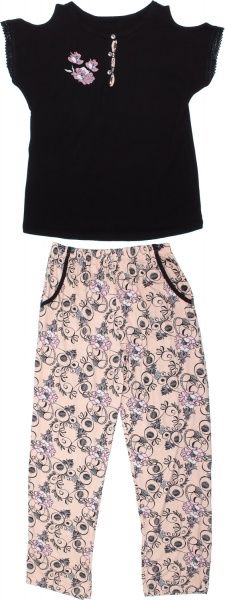 Комплект женский Nika Ledi 12509 р. XL бежевый с черным 