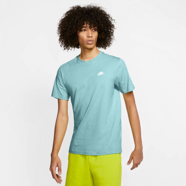 Футболка Nike M NSW CLUB TEE AR4997-382 р.L м'ятний