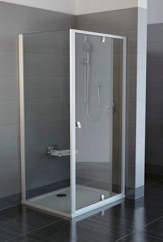 Неподвижная стенка для душа PPS- 90 поли. алюм. TRANSPARENT