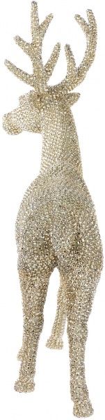 Декоративная фигура Олень со стразами стоящий 51 см 