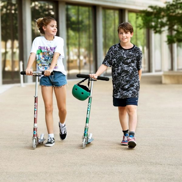 Самокат Micro Sprite LED зеленый 