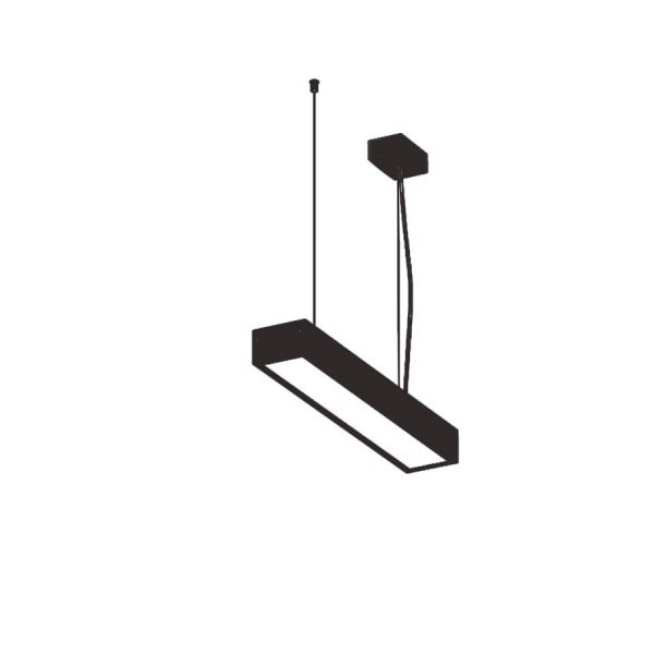 Світильник світлодіодний E.NEXT Geometric Line 22 Вт опал чорний 4000 К ED001.3311.840.A010 