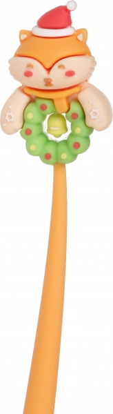 Ручка гелевая Друзья Санты оранжевый 