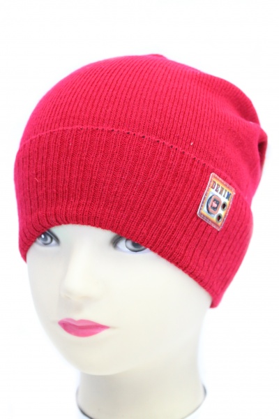 Шапочка детская для мальчиков Kraft+ р.48-50 красный 2535 