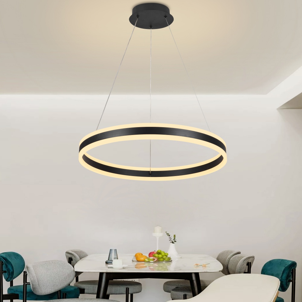 Люстра Miorro LED Montana пульт ДУ 2700-6000К 4200Лм 1000х600мм алюм/акрил 1x94 Вт LED-модуль черный 51-313-021