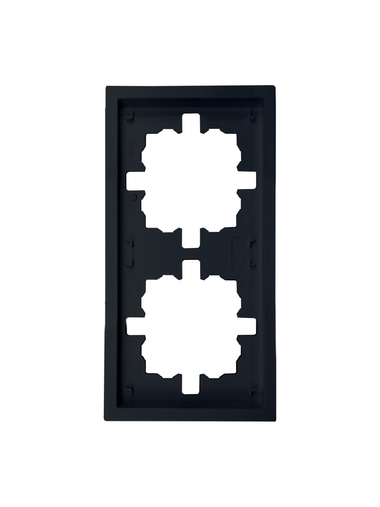 Рамка подвійна HausMark Juna універсальна чорний