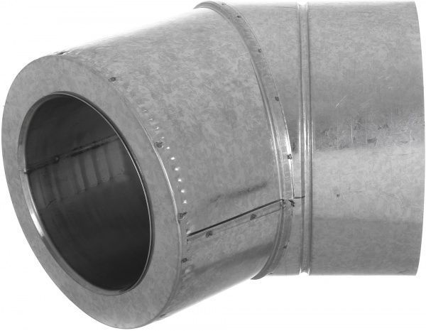 Колено термо 1 мм нерж/оц Ф150/220 мм 45°LIRA-LTD 