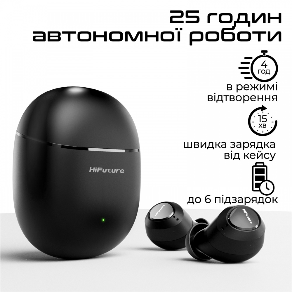 Навушники HiFuture OlymBuds3 black (olymbuds3.black)