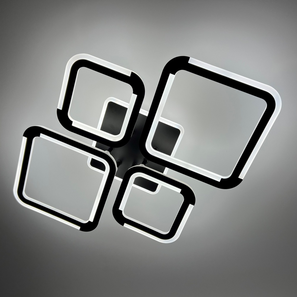 Люстра світлодіодна Luminaria 4x75 Вт LED-модуль [019] Black SELENA 75W 5S BLACK