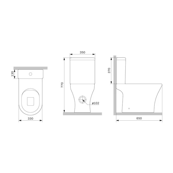Унитаз-компакт AM.PM CNA8600SC безободковый с сидением микролифт