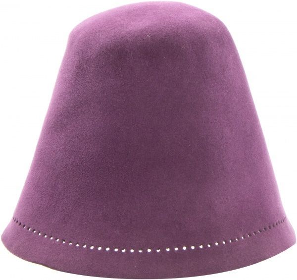 Шапка для сауни HUSST Фіолет №28 із кролячим пухом фарбована