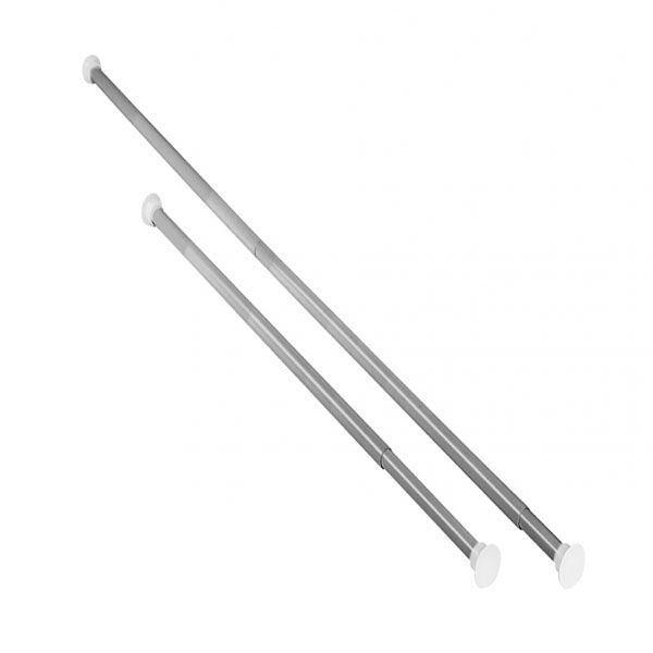 Карниз для шторки Vanstore 110-220 см раздвижной белый