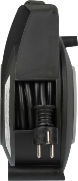 Удлинитель на катушке Brennenstuhl Vario Line с заземлением 4 гн. черный 15 м 1094200 