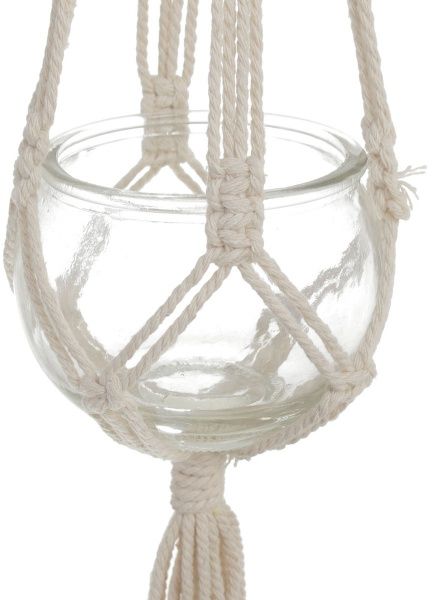 Кашпо підвісне HZ1300200 круглий прозорий 