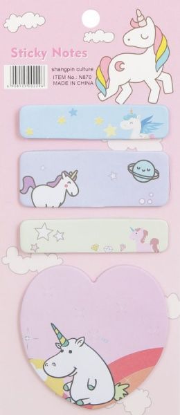 Блок бумаги Единорог розовый 30 шт.