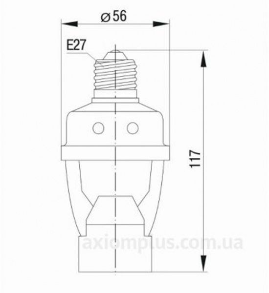 Датчик движения IEK ДД 045 E27 360° 6м 60W IP20 белый LDD10-045-60-001