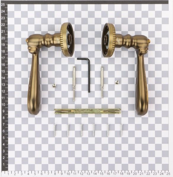 Ручка на розетці Antique Collection Chiara кавовий