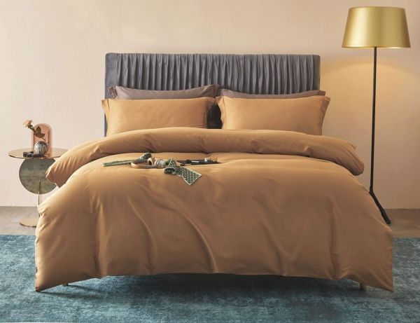 Комплект постельного белья Mono orange D двухспальный оранжевый La Nuit 