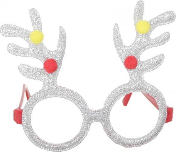 Очки с рогами оленя 12х1х14 см в ассортименте