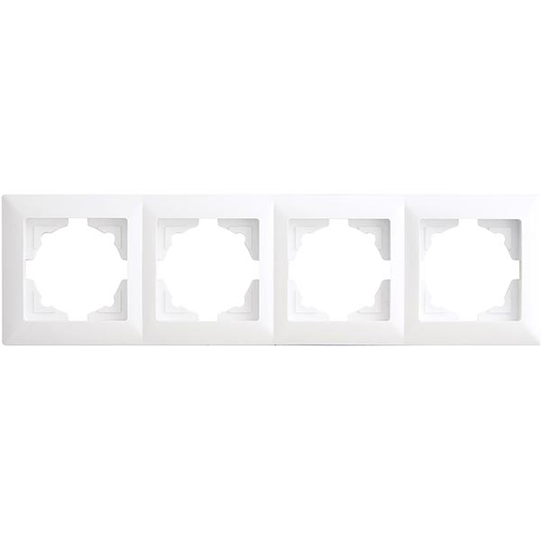 Рамка четырехместная Gunsan VISAGE универсальная белый VS 28 11 145