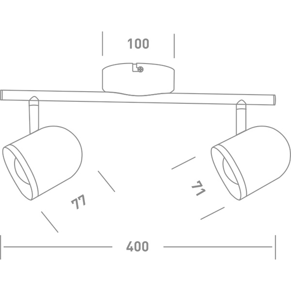 Спот Maxus Spot Light MSL-01C 2x4 Вт білий 