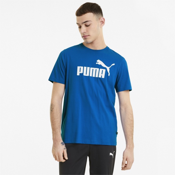 Футболка Puma ESS LOGO TEE PUMA ROYAL 58666658 р.S синій