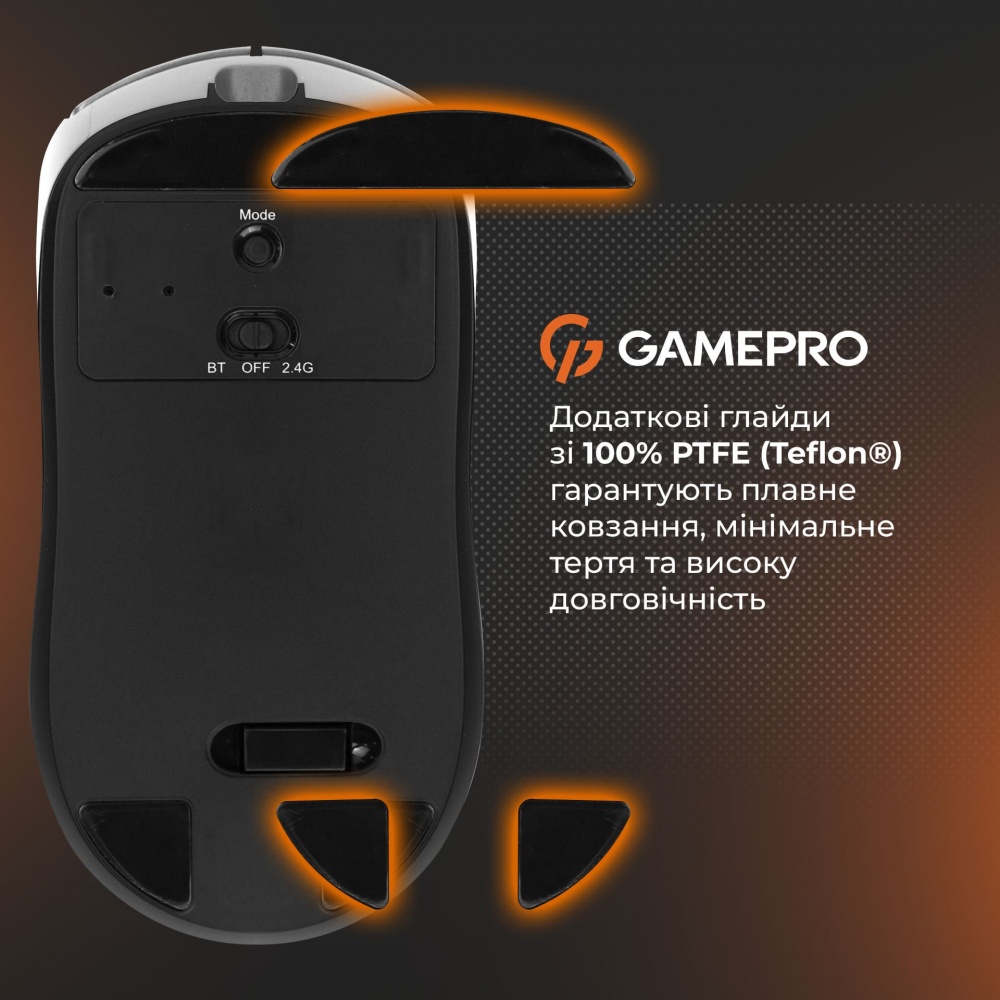 Мишка бездротова GamePro Genesis Winner white (GM079W)